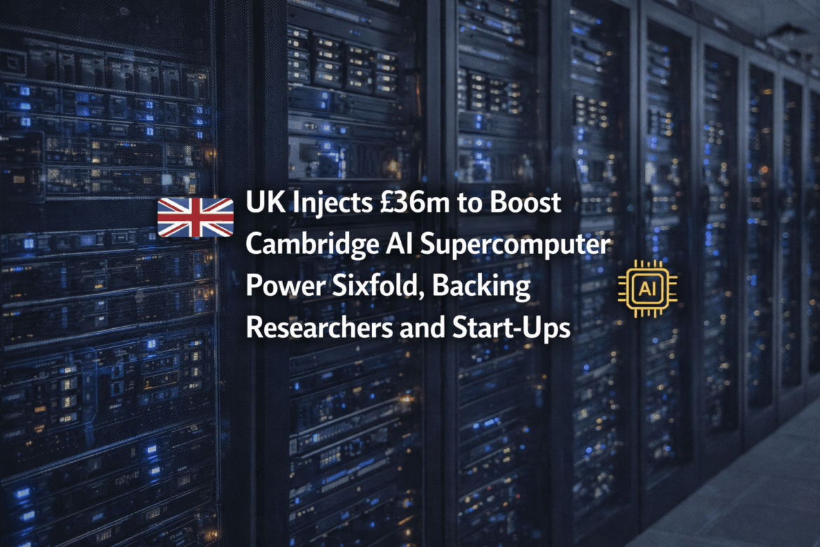 UK Injects £36m to Boost Cambridge AI Supercomputer Power