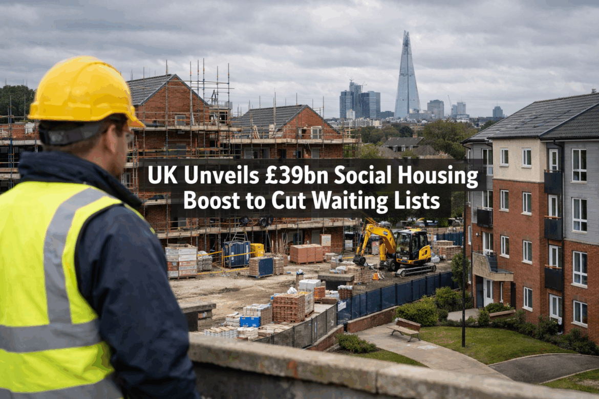 UK Unveils £39bn Social Housing Boost to Cut Waiting Lists