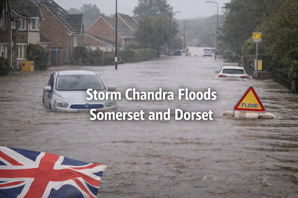 Storm Chandra Floods Somerset and Dorset
