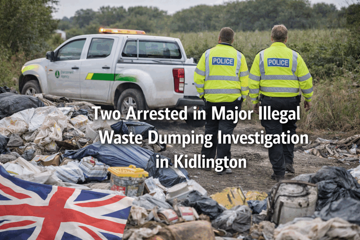 Two Arrested in Major Illegal Waste Dumping in Kidlington