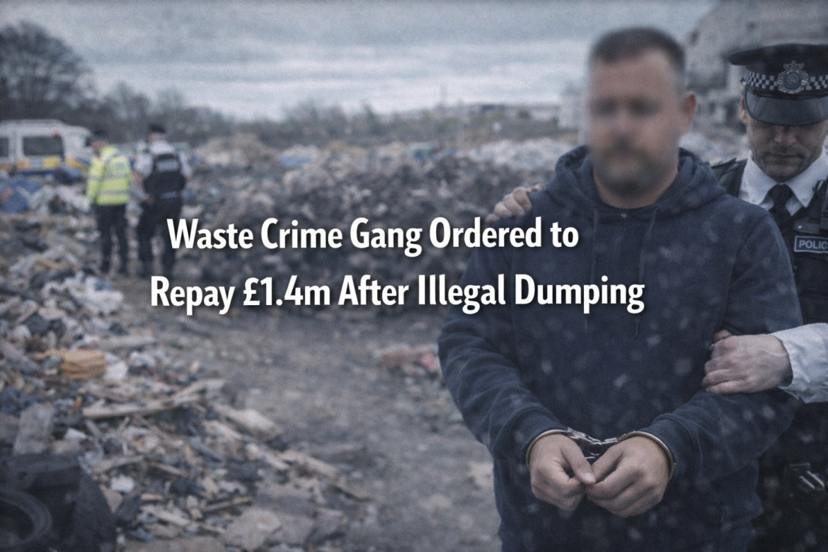 Waste Crime Gang Ordered to Repay £1.4m After Illegal Dumping