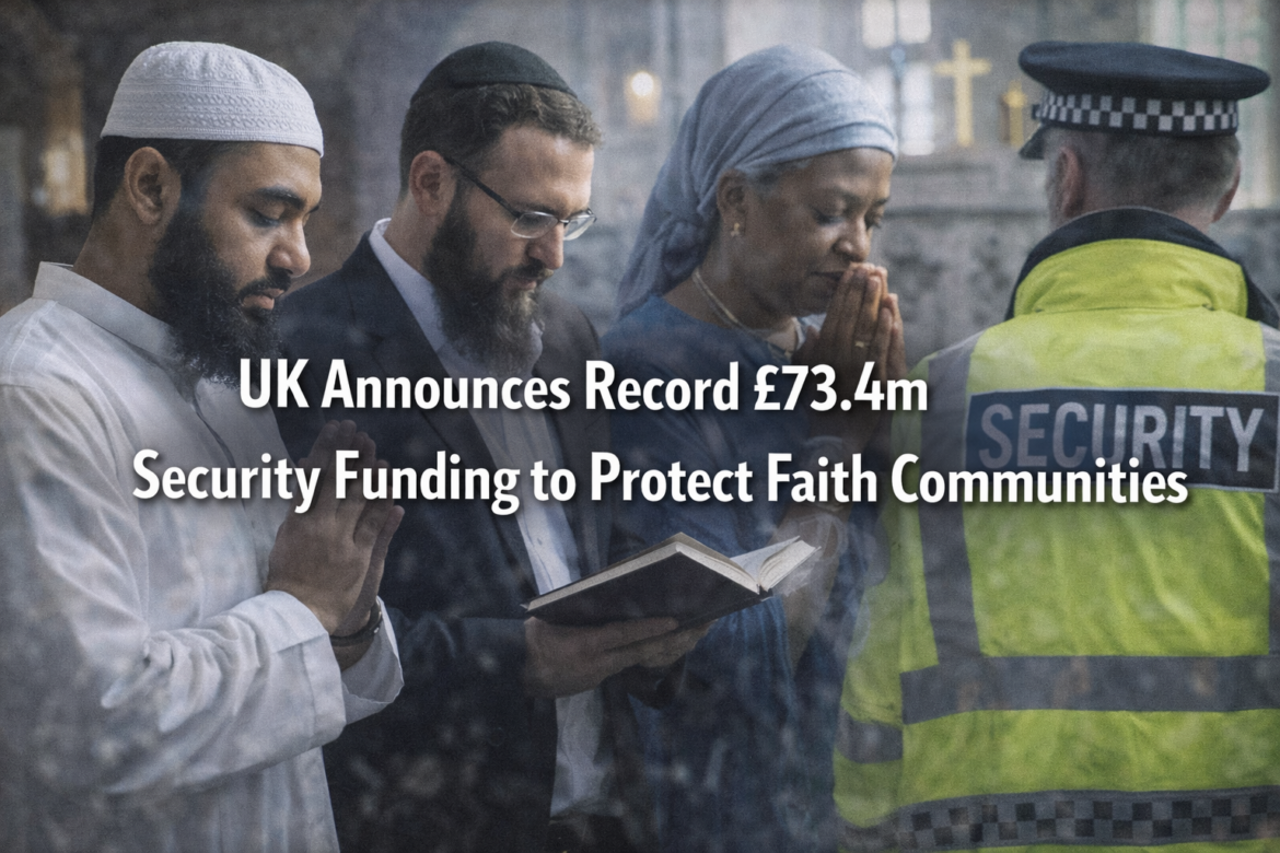 UK Faith Communities to Receive Record £73.4m Security Funding