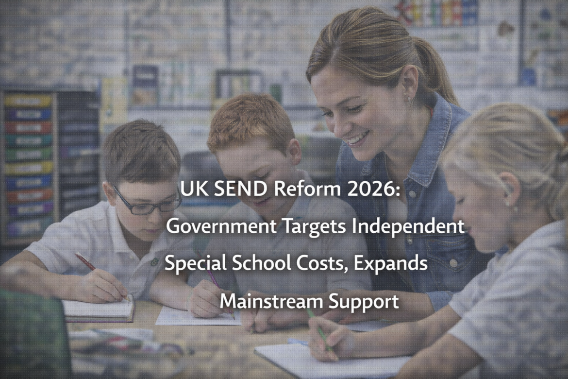 Thousands more children with SEND will benefit as the UK government cracks down on costly independent special schools, introduces national