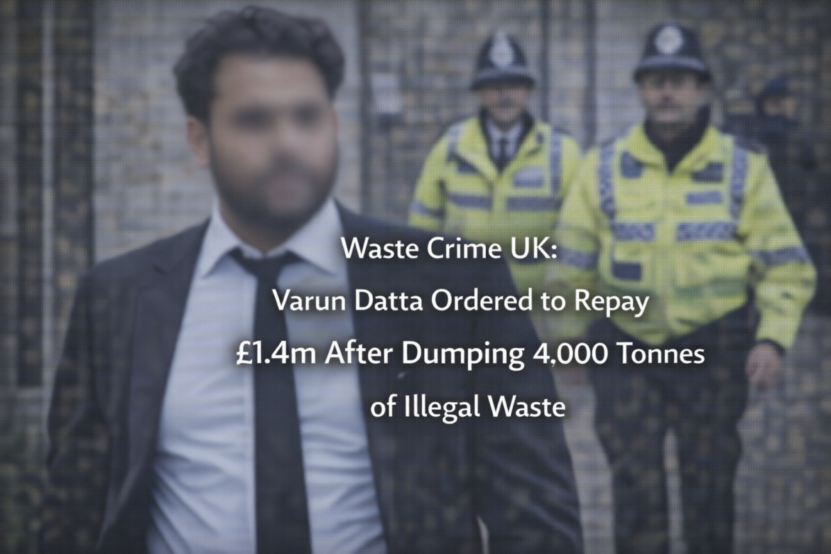 Waste Crime UK: Varun Datta Ordered to Repay £1.4m