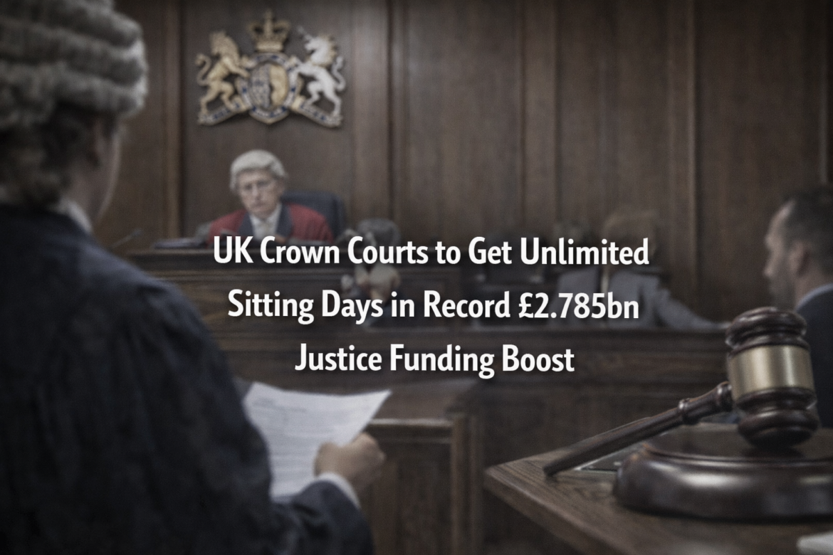 UK Crown Courts to Get Unlimited Sitting Days in £2.785bn Boost