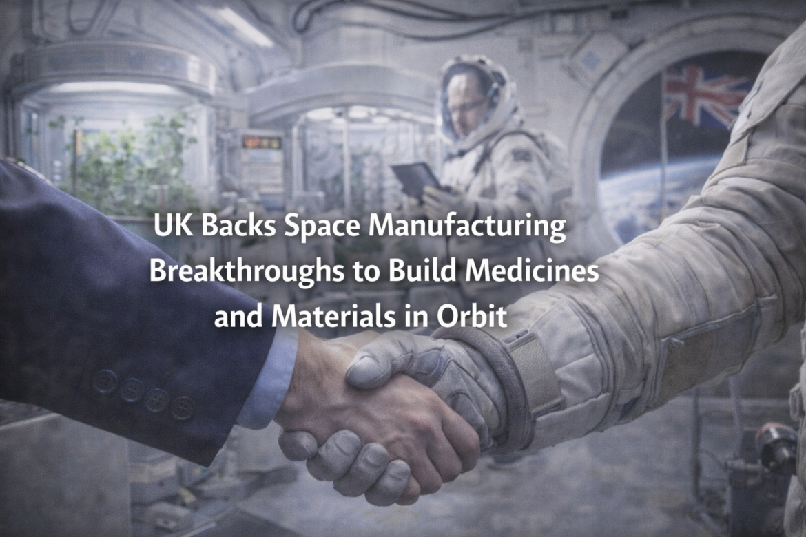 UK Invests in Space Manufacturing to Build Medicines in Orbit
