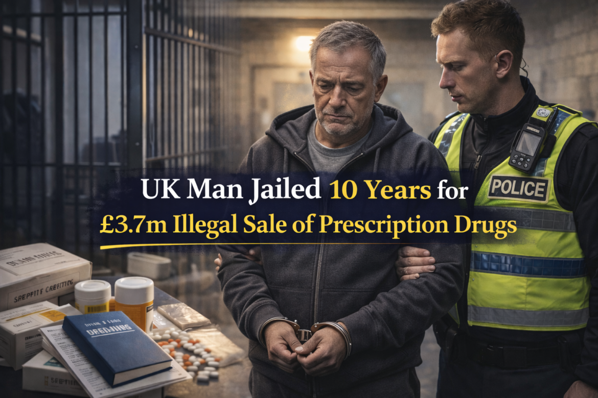UK Man Jailed 10 Years for £3.7m Illegal Sale of Prescription Drugs