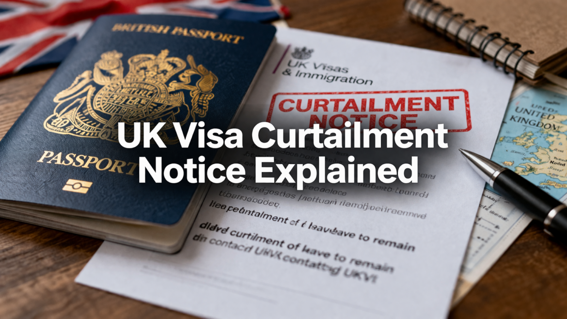UK Visa Curtailment Notice