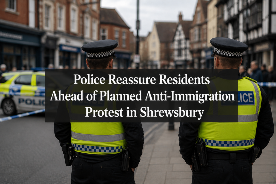 Anti-Immigration Protest in Shrewsbury