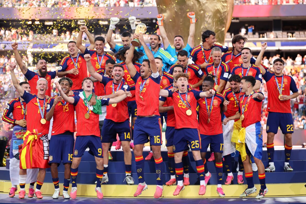 Spain lift the FIFA World Cup for the second time in history