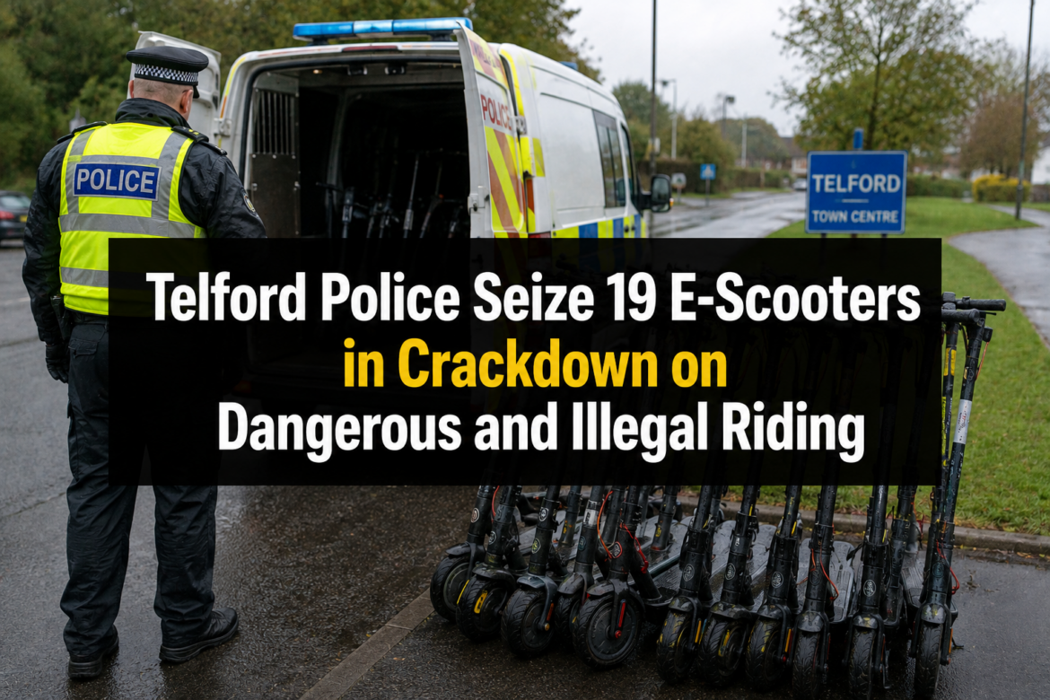 Telford Police Seize 19 E-Scooters